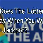 what does the lottery app say when you win jackpot